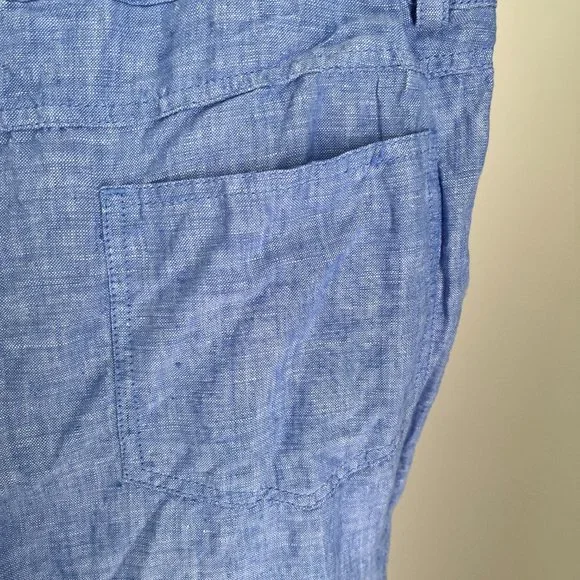 Sportscraft Ladies Light Blue Casual Linen Shorts Size 8 - Picture 11 of 14